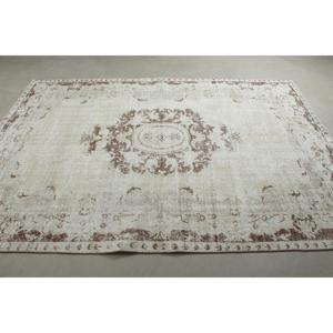 Tapis de 6,1 x 8,6 pieds, tapis turc vintage, tapis en laine marocaine blanche - Product Image 3