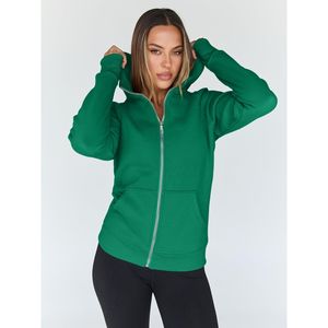 2025 sudaderas con capucha en blanco de alta calidad para mujer Sudadera con capucha de lana Sudadera con hombros caídos Sudaderas con capucha para mujer - Product Image 4