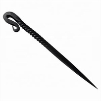 Épingle à cheveux Viking en fer forgé fait à la main, bâton à cheveux, pointe de cheveux, pointe de Marlin de Style médiéval, rustique, forgé à la main, manger