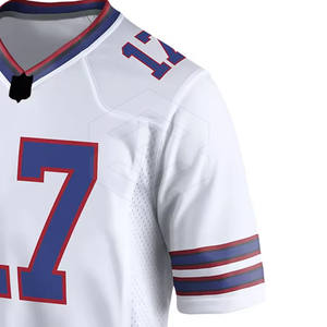 Pakistan Manufacturer's Button <b>Down</b> American Football Jersey Solid Color Breathable Plus Size Jersey - Product Image 4