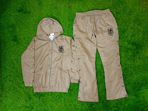 ชุดเสื้อกันลมผ้าไนลอนสำหรับผู้ชายปรับแต่งได้ชุดวอร์มกันลมคอปกตั้งสำหรับใส่เดินชายหาดงานปัก - Product Image 6