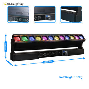 Barres de lumière LED mobiles professionnelles <span class=keywords><strong>DMX</strong></span> 12x40w pour scène, zoom pixel, stroboscope, barre de lumière RGBW et équipement sonore pour l'éclairage de scène - Product Image 2