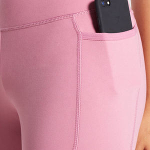 <b>Women</b> Solid Eco-Friendly Tummy Control Gym Leggings Spandex/Nylon Slim Fit High Waist Activewear <b>Capri</b> <b>Pant</b> - Product Image 5