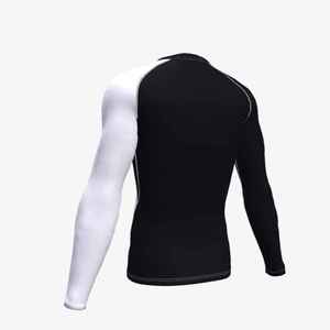Custom Logo Long Sleeve Quick Dry Rash Guard UV Protection Men Compression Shirt Gym Fitness <b>Surf</b> Swim Training Top - Product Image 4