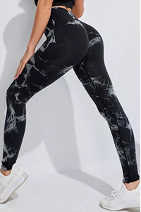 En gros Femmes Jacquard Yoga Pantalon En Nid D'abeille Haute-taille Sans Soudure Scrunch Butt Leggings - Product Image 2