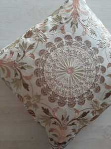 Chambray Cotton Swati Embroidery Geometric Car Sofa Chair Bed Throw Pillow <b>Cushion</b> <b>Cover</b> 40 X 40CM - Product Image 6