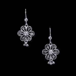 ต่างหูเม็ดเดี่ยว10เม็ดลายดอกไม้คลาสสิกเกรดสูงสินค้าคุณภาพสูงจากอินเดียเครื่องประดับแฟชั่นระยิบระยับแวววาว - Product Image 1