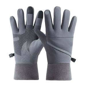 Gants de travail en cuir imperméables, anti-UV, extensibles, antidérapants, pour le cyclisme, la conduite, la construction, la soudure, la sécurité - Product Image 1