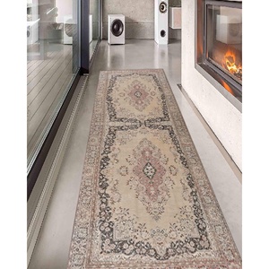 Tapis de style vintage : Tapis décoratif marron, Tapis imprimé, Tapis fin non tissé - Product Image 5