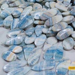 Pares de Rodocrosita azul de la mejor calidad Pares combinados de scheelita azul para pendientes - Product Image 2