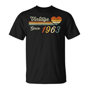 T-shirt vintage da donna con scritta 'Dal 1963' - Product Image 2