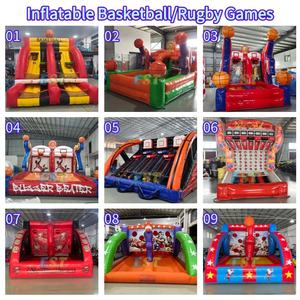 Jeux de panier de <span class=keywords><strong>basket</strong></span>-ball gonflables commerciaux 3 en 1, jeu de tir au <span class=keywords><strong>basket</strong></span>-ball gonflable, jeux amusants pour le team building - Product Image 6