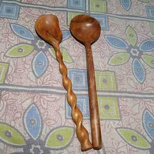 ชุดช้อนไม้สำหรับทำอาหารจากไม้ Margosa สะเดาเครื่องใช้ในครัวและงานแต่งงาน - Product Image 1