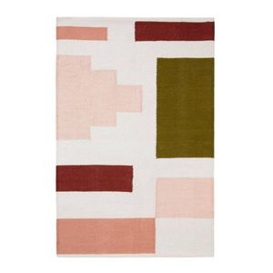 พรมทอสำหรับห้องนั่งเล่นผ้าแจ็คการ์ดผ้าฝ้าย100% ปักลายนามธรรมคุณภาพระดับพรีเมี่ยมหรูหรา - Product Image 1