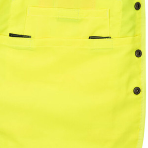 Gilet réfléchissant haute visibilité ANSI classe 1 avec flash LED et vêtements de travail de sécurité en polyester de coton imperméable avec logo personnalisé - Product Image 5