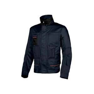 Veste bleu profond U-POWER Shake Workwear avec un design élégant - Product Image 1