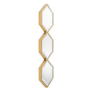 Espejo de pared de metal moderno de aspecto más nuevo para la decoración de la pared del dormitorio y la sala de estar del hogar a precio mayorista de La India - Product Image 1