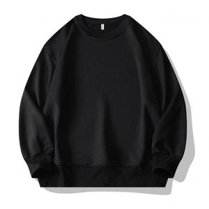 เสื้อสเวตเตอร์ไม่มีฮู้ดสำหรับผู้ชายเสื้อสเวตเตอร์เปล่าสำหรับใส่ได้ทั้งชายและหญิงมีฮู้ดสีขาวปักลายสีทึบเทคนิคการระเหิดสำหรับฤดูหนาว - Product Image 2