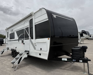 Save Big Used 2024 2026 Winnebagoos Thrive 24RKS Modern Independent Suspension Travel <b>Trailer</b> - Product Image 1