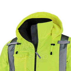 Service OEM Veste de sécurité respirante réfléchissante haute visibilité 100% Polyester Offre Spéciale - Product Image 4
