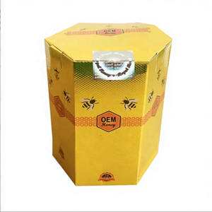 Boîte d'emballage en stock pour fournisseur OEM, boîte d'emballage ronde en carton écologique pour miel Royal Vip - Product Image 2