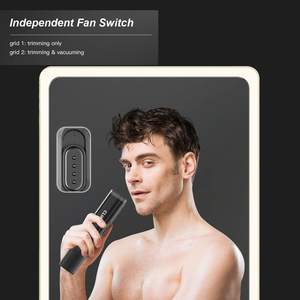 Kit de tondeuses à cheveux sans fil professionnelles pour hommes, tondeuse à barbe puissante avec aspiration des cheveux, alimentation par batterie américaine - Product Image 2