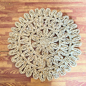 Decoración de mesa de mimbre marrón claro tejida a mano, jacinto de agua personalizable clásico, artesanías de mimbre, fuente Natural de Vietnam - Product Image 1