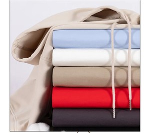 Venta al por mayor de sudaderas con capucha en blanco con logotipo personalizado liso impreso poliéster polar canguro jersey de gran tamaño cuerdas para hombres - Product Image 5