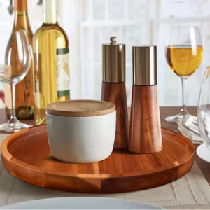 Wooden Serving Plate Handcrafted & Sustainable <b>Top</b> Quality Product by glowin fashion - Product Image 5
