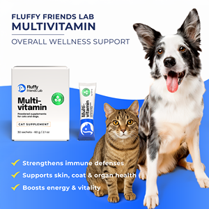 Sobres de polvo de suplemento multivitamínico de etiqueta privada OEM para perros y gatos, soporte de vitalidad para la piel inmune, suplementos para el cuidado de la salud de mascotas - Product Image 2