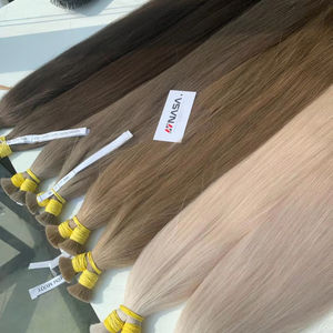 Tendances actuelles : Extensions de cheveux humains vierges vietnamiens en vrac, super double drawn, 60 cm, prix de gros premium d'usine - Product Image 1