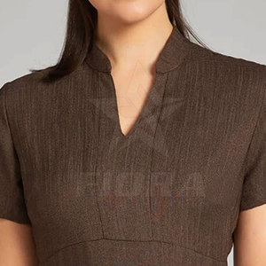 เสื้อช่างเสริมสวยคุณภาพสูงสำหรับผู้หญิง ขายส่ง ชุดยูนิฟอร์มทำเล็บสปา เสื้อคลุมร้านเสริมสวย มีกระเป๋า ผ้าโพลีเอสเตอร์ผสมคอตตอน - Product Image 4