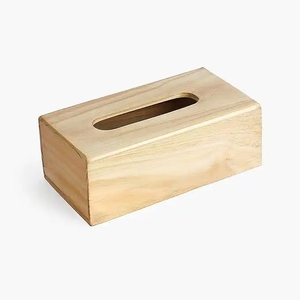 Porte-serviettes et porte-mouchoirs en bois de luxe, organisateur écologique pour la décoration de table d'hôtel ou de bureau avec un design artisanal durable - Product Image 4