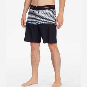 Pantalones cortos de cintura elástica alta para hombres, ropa de playa ligera y cómoda personalizable, pantalones cortos de verano por sublimación - Product Image 1