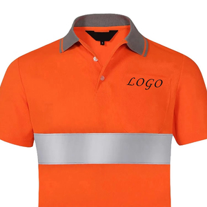 Camisetas Polo de Alta Visibilidad para Hombre, Reflectantes, Transpirables, de Seguridad para Exteriores, Ropa de Trabajo Protectora - Product Image 4