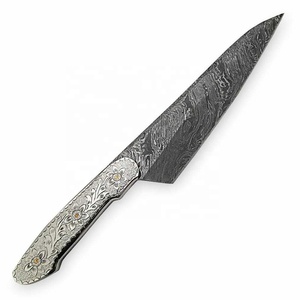 Venta al por mayor personalizado de alta calidad OEM ODM servicio japonés Damasco acero profesional cocina Chef cuchillo mango cobre blanco - Product Image 6