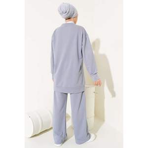 Conjunto básico de 2 piezas gris con bolsillo delantero - Product Image 2