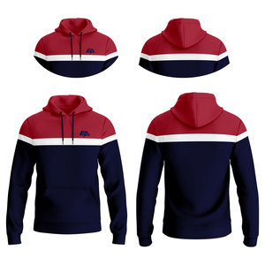 เสื้อมีฮู้ดแบบสวมหัวพิมพ์โพลีเอสเตอร์100% พิมพ์ลายดิจิทัลขนาด XS 3D - Product Image 4