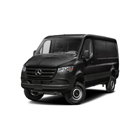 Mercedes Sprinter modèle d'occasion emballé pour expédition internationale avec chargement sécurisé