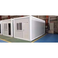 20 pieds 40 pieds Maisons préfabriquées en acier plat pour conteneurs 2-3 chambres à coucher mobiles minuscules unités modulaires de bureau à domicile pour usage hôtelier moderne