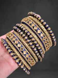 Wholesale <b>Indian</b> Style Churiya <b>Bangle</b> Set for Wedding Latest Design Women's Jewelry Hand Made Bridal <b>Bangles</b> Sets for Ladies - Product Image 2