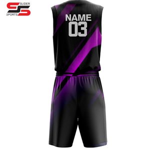 Nouvel uniforme de basket-ball uni Design personnalisé hommes uniforme de basket-ball vierge pour hommes fabriqué au Pakistan - Product Image 2