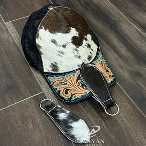 Clip Magnético para Sombrero de Cuero Vacuno con Pelo, Nuevo y Exclusivo, Clip para Sombrero de Viaje de Cuero Genuino para Exteriores, Unisex - Product Image 1