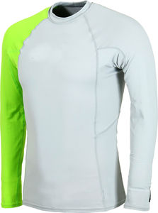 Camiseta de Compresión Deportiva para Hombre, de Dos Tonos, 220g, Manga Larga, Poliéster, Impresión por Transferencia de Calor, Transpirable, Anti-UV, Protección UV - Product Image 6