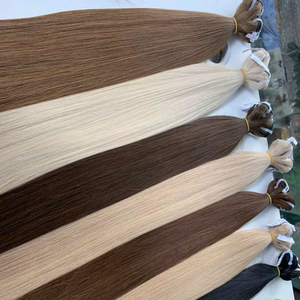 Extensiones de cabello de trama súper doble de alta calidad, precio de fábrica, máquina de extensiones de cabello humano crudo vietnamita - Product Image 1