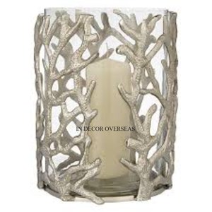 Support en métal de qualité supérieure plaqué or de haute qualité et verre transparent fabriqué à l'ouragan de concepteur unique pour la décoration de mariage - Product Image 2