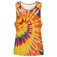 Débardeur court côtelé sans bretelles tie-dye pour femme, grande taille, style streetwear sexy, imprimé sérigraphié, nouvelle collection