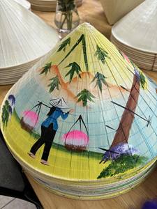 Hot Deals Vietnam Conical <b>Hat</b> Bamboo Leaf <b>Hat</b> Irovy <b>White</b> Color Conical <b>Hat</b> High Quality Non La - Product Image 2