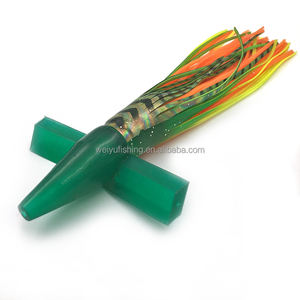 NOUVEAU OEM 7 pouces appâts de natation en plastique souple tête d'oiseau jupe de pieuvre leurres de pêche à la traîne <span class=keywords><strong>thon</strong></span> marlin équipement de pêche - Product Image 1