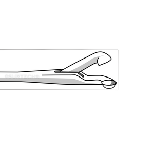 Pinzas Curvas Izquierdas de 2 mm con Copa Manual |   Mordazas con Forma de Copa de 2 mm y 4 mm |   Eje Tubular Cónico de 9 Pulgadas, Instrumento Quirúrgico con Certificación CE - Product Image 3